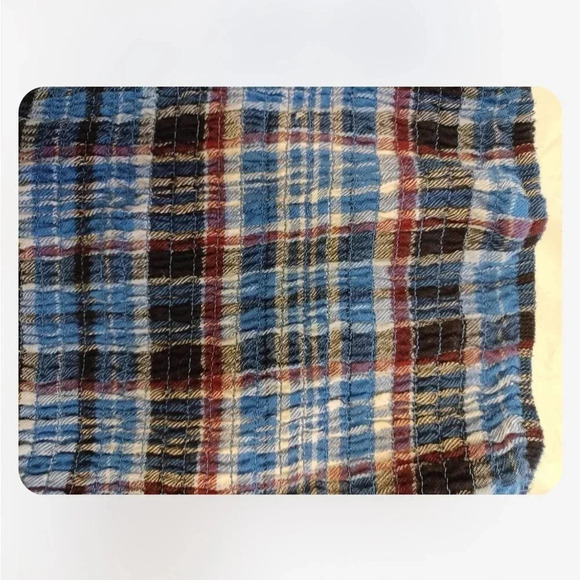 Wild Fable Cropped Plaid Short Sleeve  Top Size XXL - Picture 9 of 10